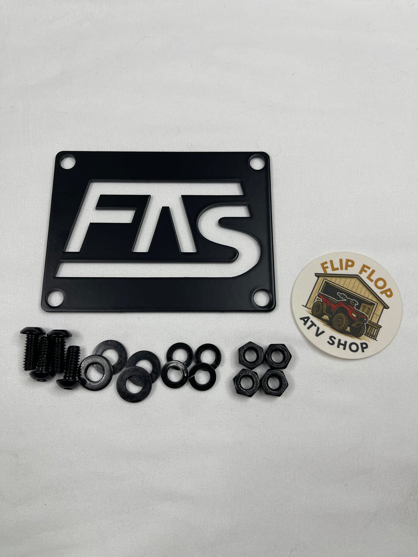 ATV Fender Warning Label Delete Plate
