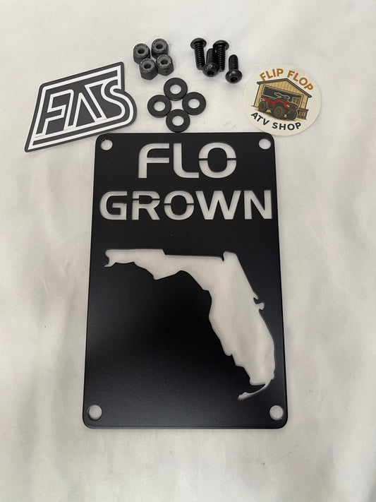 Flo Grown Warning Label Delete Plate